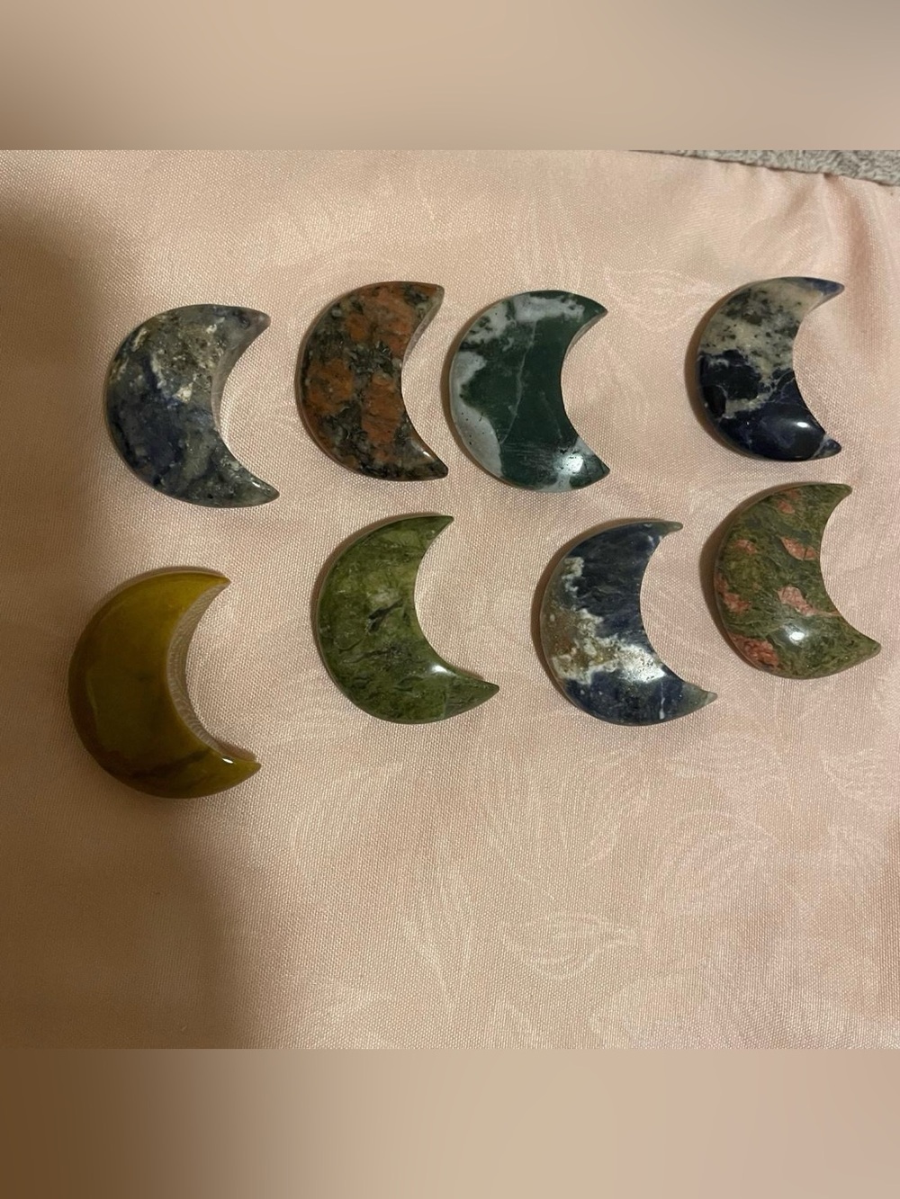 3 PCS RANDOM MOON CRYSTALS REIKI INFUSED real crystals!!